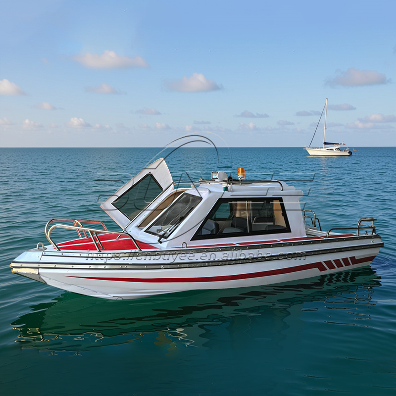 Fishing Boat Fiberglass - เรือตกปลาความเร็วสูงขนาด 17.6 ฟุต/5.38 เมตร เรือยอชท์ขนาดเล็กสำหรับกีฬาทางน้ำแบบใหม่ เรือยอชท์ไฟเบอร์กลาสแบบมีห้องโดยสาร
