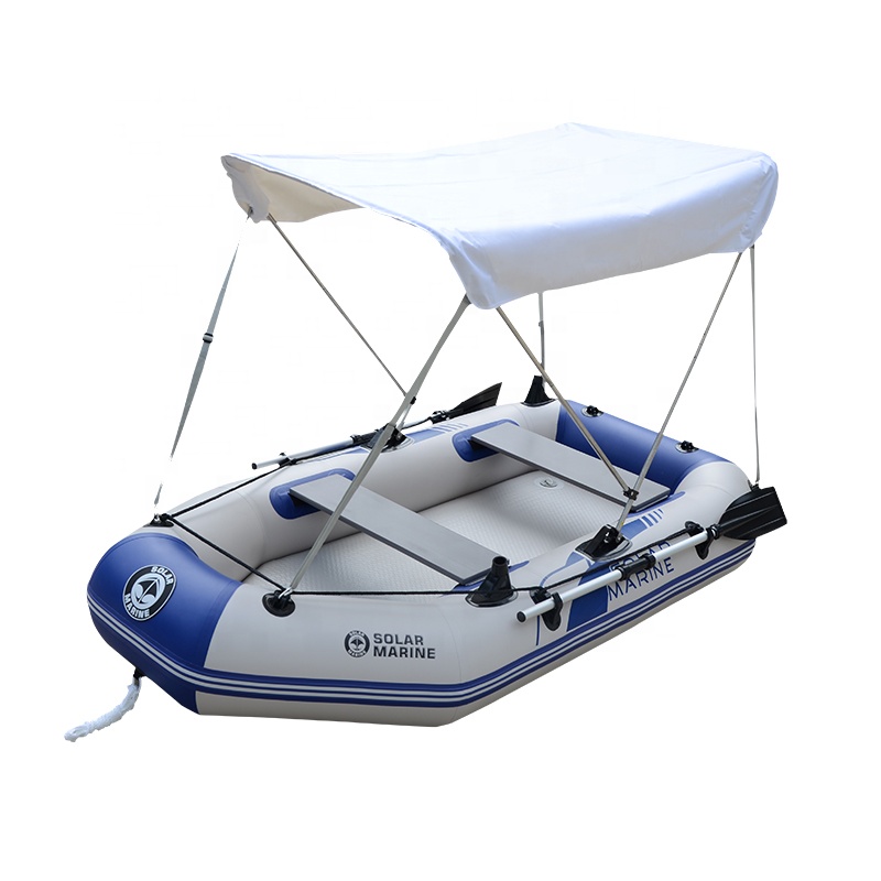 Fishing Boat Outboard Motor - เรือยางพีวีซี 4 ที่นั่ง สำหรับตกปลา พกพาสะดวก รองรับมอเตอร์ไฟฟ้านอกเรือ