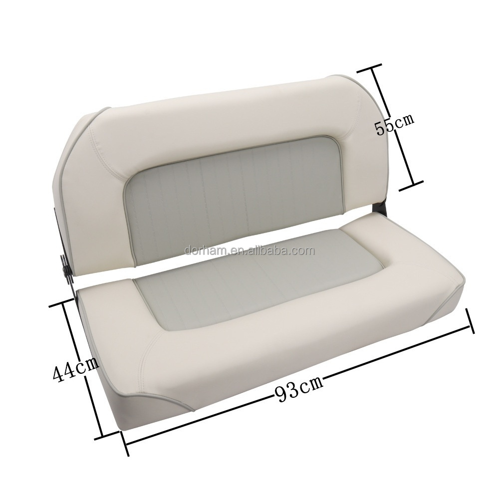 Fishing Boat Seat - เบาะนั่งเรือแบบพับได้สองที่นั่ง พนักพิงต่ำ เบาะหนาแน่นสูง เก้าอี้เรือพับได้ ที่นั่งสั่งทำพิเศษสำหรับเรือยอชท์ เรือประมง