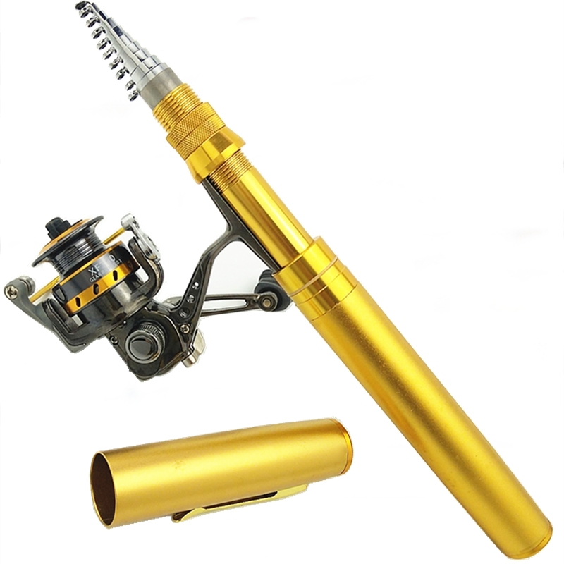 Penn Reel Fierce - ชุดคันเบ็ดตกปลาแบบพกพาขนาด 1.8/2.1 เมตร รูปทรงปากกา คันเบ็ดแบบยืดหดได้ สำหรับตกปลาทะเลและปลาหิน