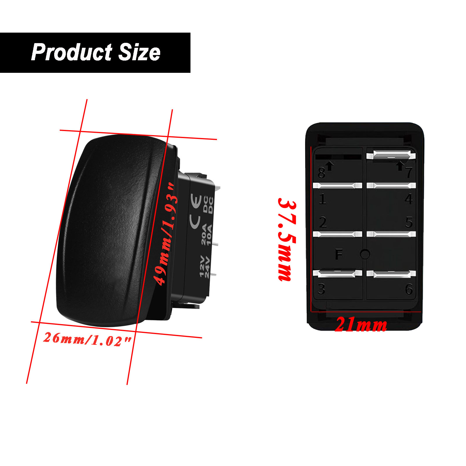 สวิตช์โยกแบบกันน้ำ 12V/24V พร้ - Fishing Boat Navigation Light บทวิจารณ์และราคา