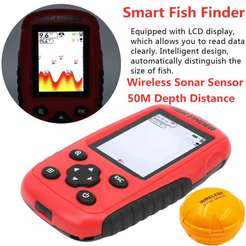 เครื่องหาปลาไร้สาย เซ็นเซอร์โซ - Fishing Boat Depth Finder บทวิจารณ์และราคา