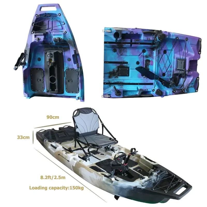 เรือคายัคแบบโมดูลาร์ 8 ฟุต พร้ - Fishing Boat Seat บทวิจารณ์และราคา