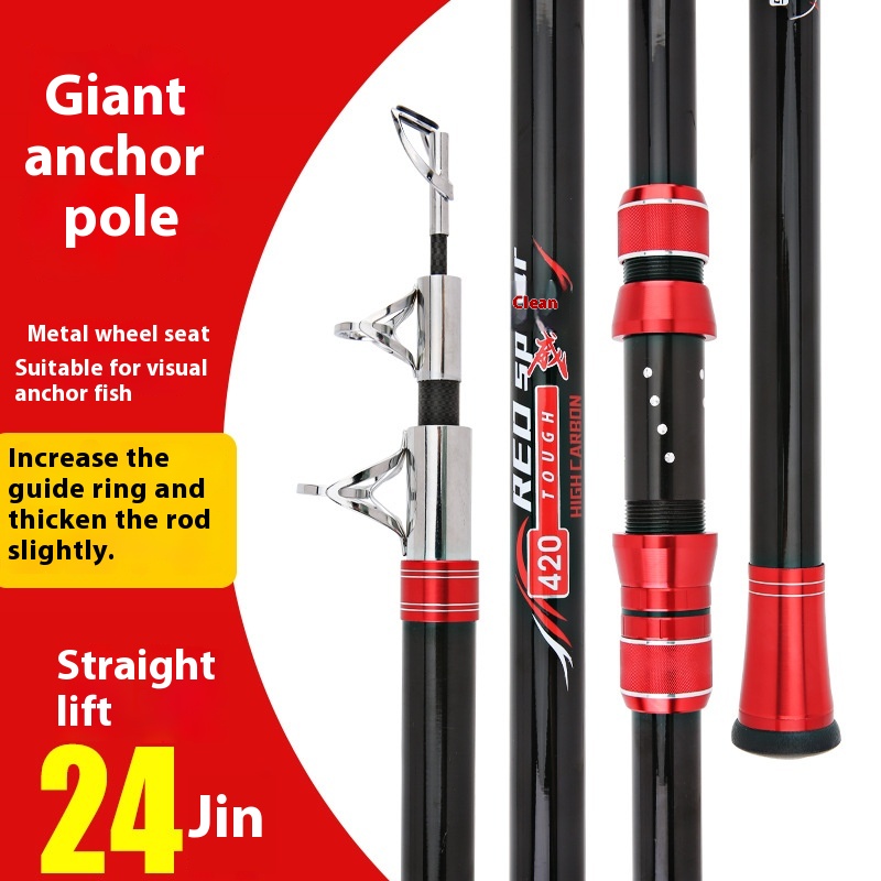 คันเบ็ดหล่อยาวคาร์บอนบริสุทธิ์ - Fishing Boat Anchor บทวิจารณ์และราคา