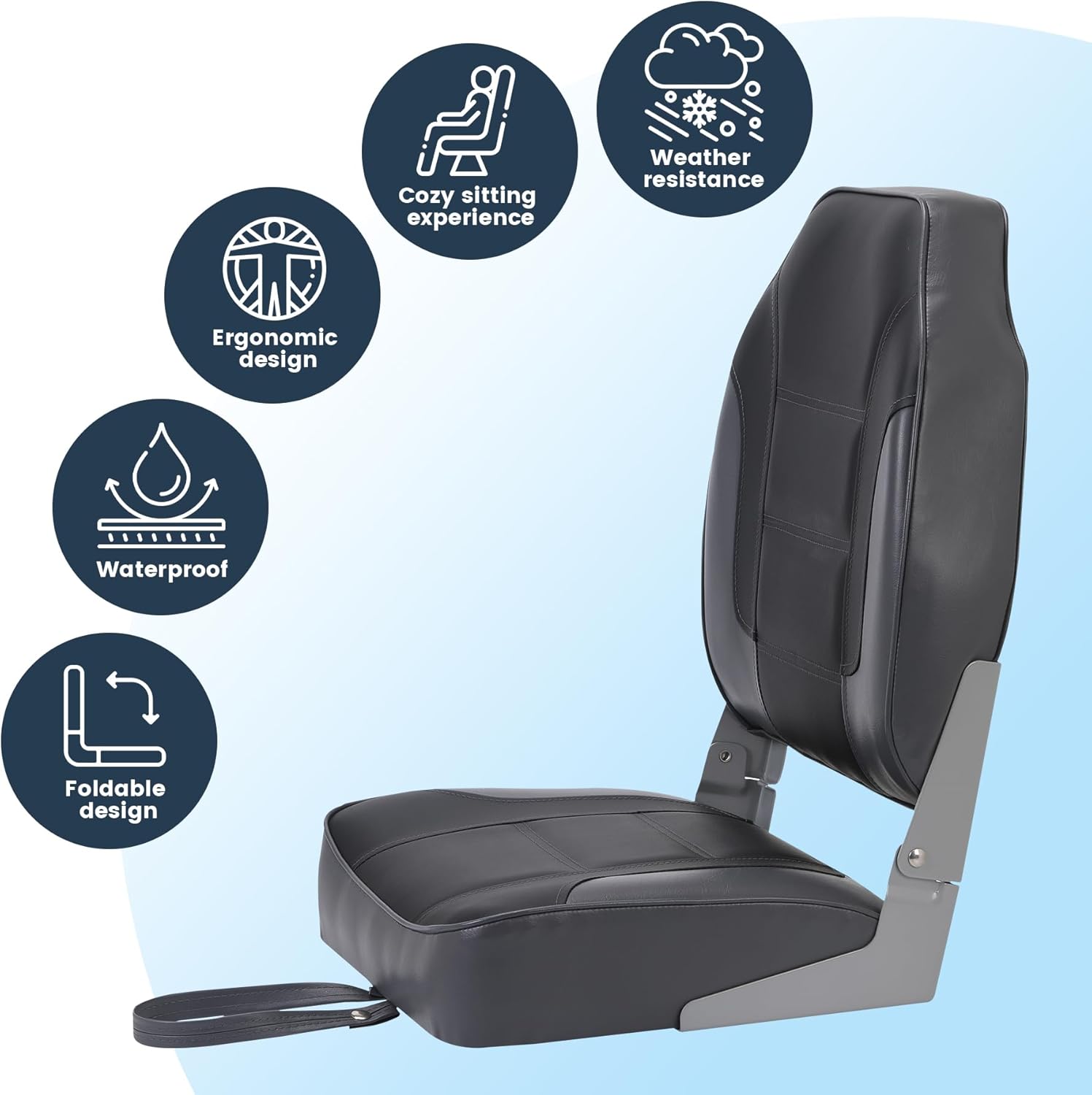 ที่นั่งเรือแบบพับได้ 2 แพ็ค, ท - Fishing Boat Seat บทวิจารณ์และราคา