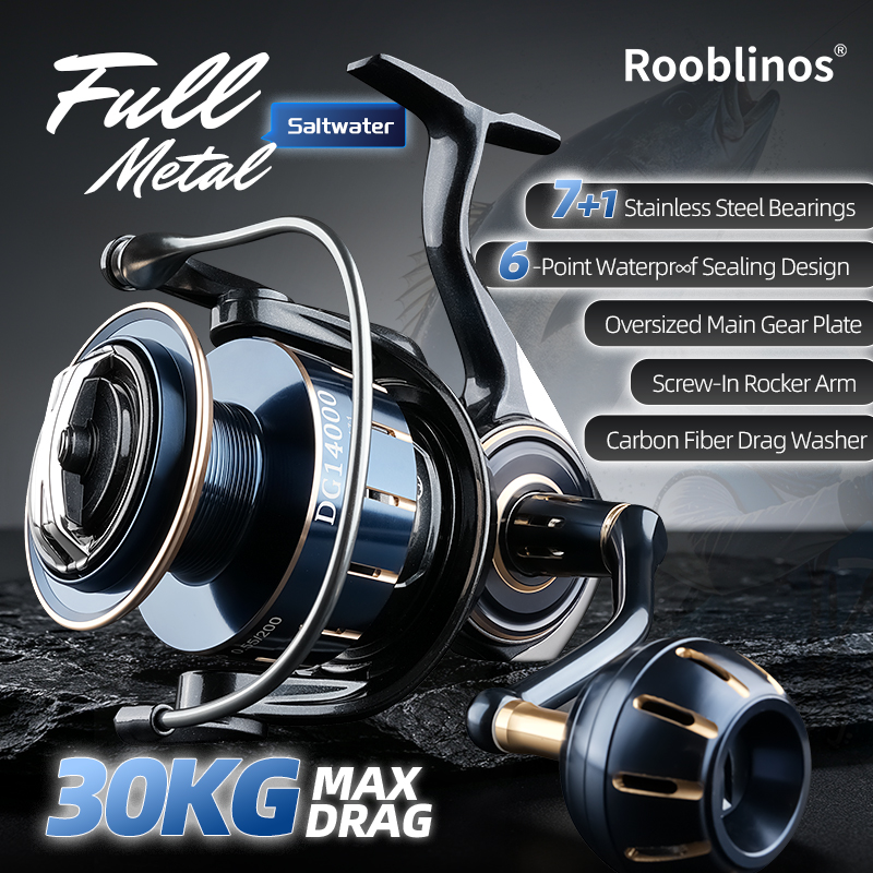 รอกตกปลา Rooblinos DG Spinning - Abu Garcia Reel Max บทวิจารณ์และราคา