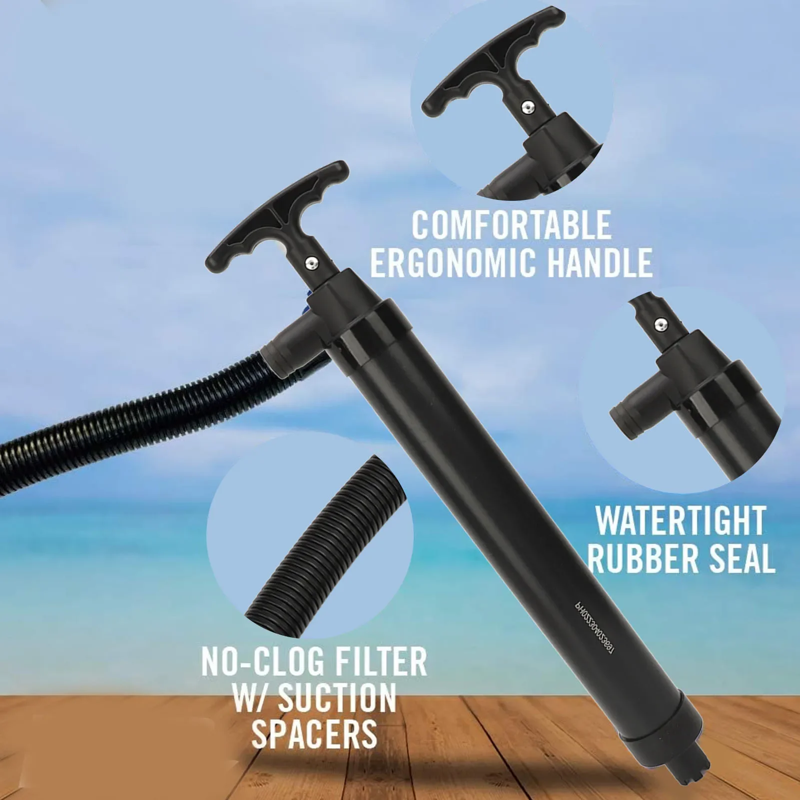 ปั๊มน้ําท้องเรือแบบแมนนวลพร้อม - Fishing Boat Bilge Pump บทวิจารณ์และราคา