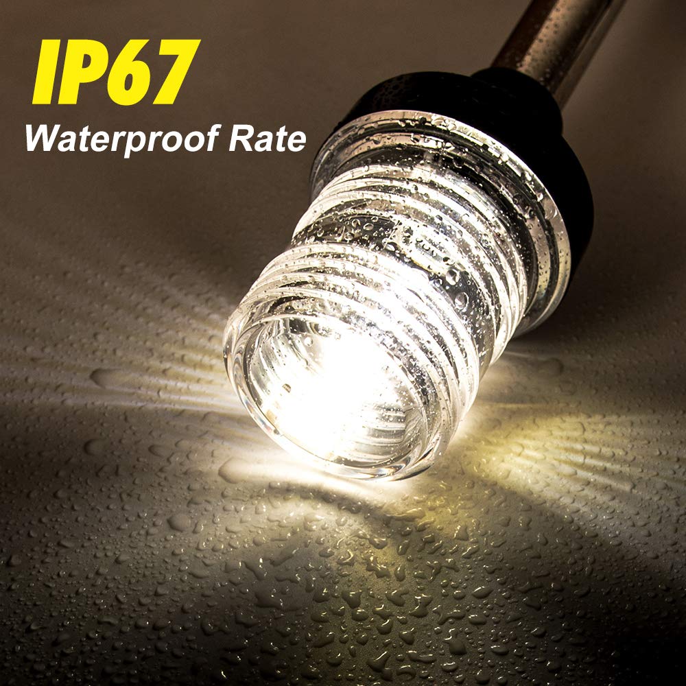 ไฟท้ายเรือ LED สีขาว 360 องศา  - Fishing Boat Navigation Light บทวิจารณ์และราคา