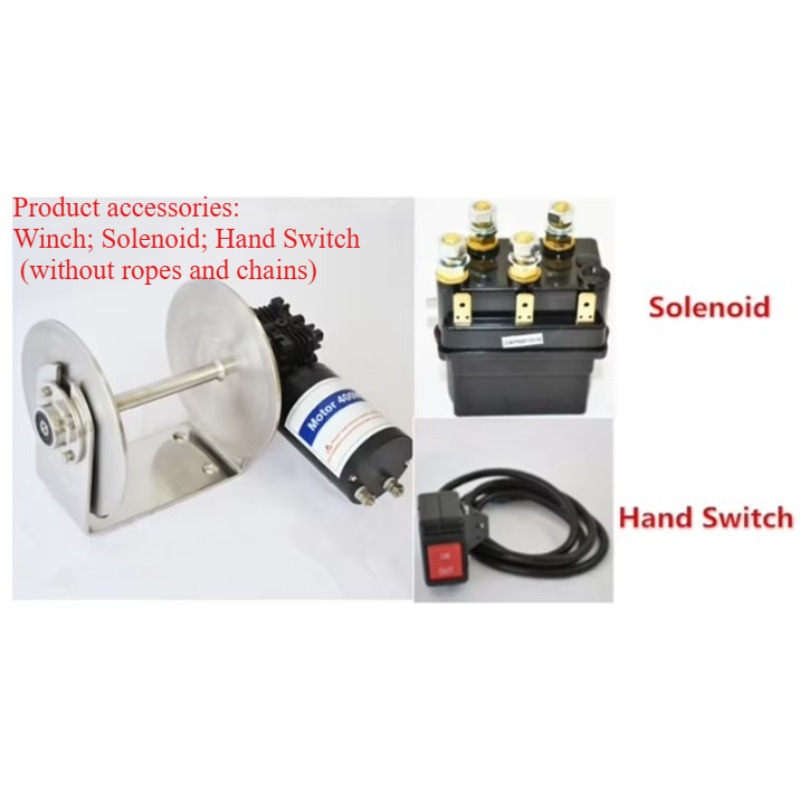เครื่องกว้านสมอไฟฟ้า, 600W 12V - Fishing Boat Anchor Winch บทวิจารณ์และราคา