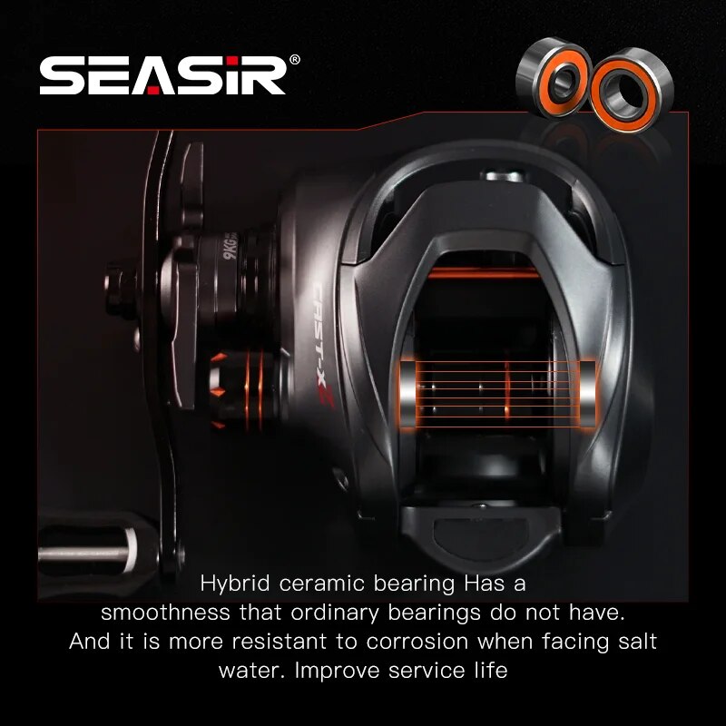 Seasir รอกตกปลา X2หล่อแบบไฮบริ - Kastking Reel Zephyr บทวิจารณ์และราคา